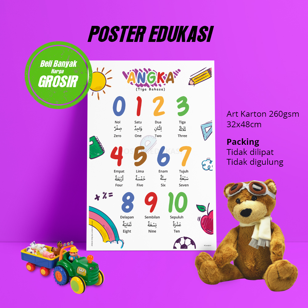 Poster Angka Poster Angka